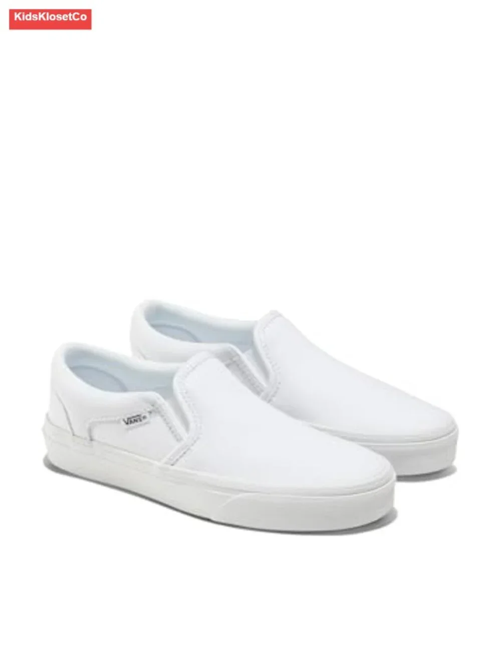 Kids Canvas Slip-On Sneakers Easy Pull-On Casual Athletic Low Top Shoes